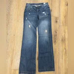 Cruel Girl Utility Fit, Low Rise, wide leg, Cowgirl jeans